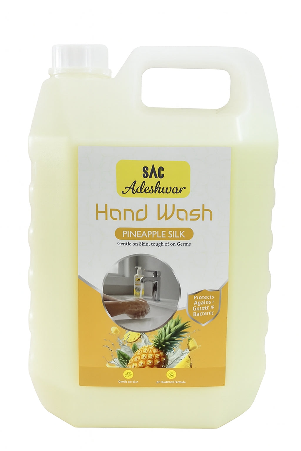 SAC Adeshwar Rose Hand Wash Liquid with a refreshing rose fragrance for everyday hand hygiene.