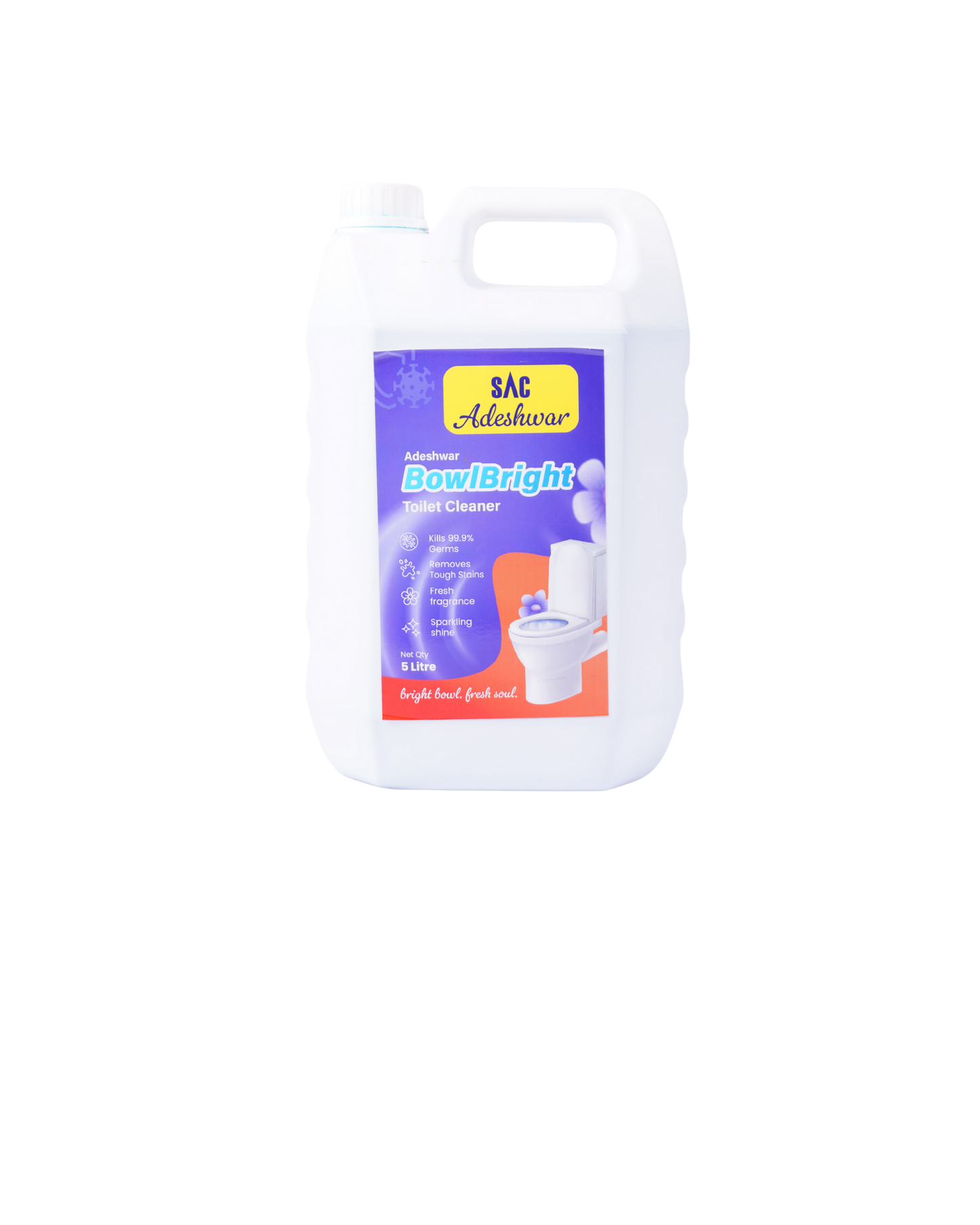 Sri Ananthnath Chemicals Toilet Cleaner Liquid for removing tough stains, germs, and maintaining toilet hygiene.