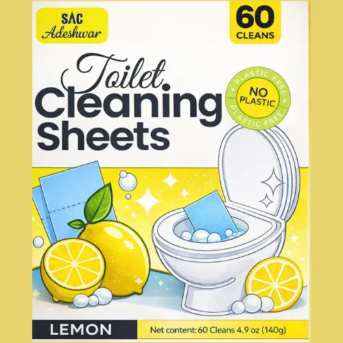 Toilet Cleaning Sheets – Lemon | 60 Cleans